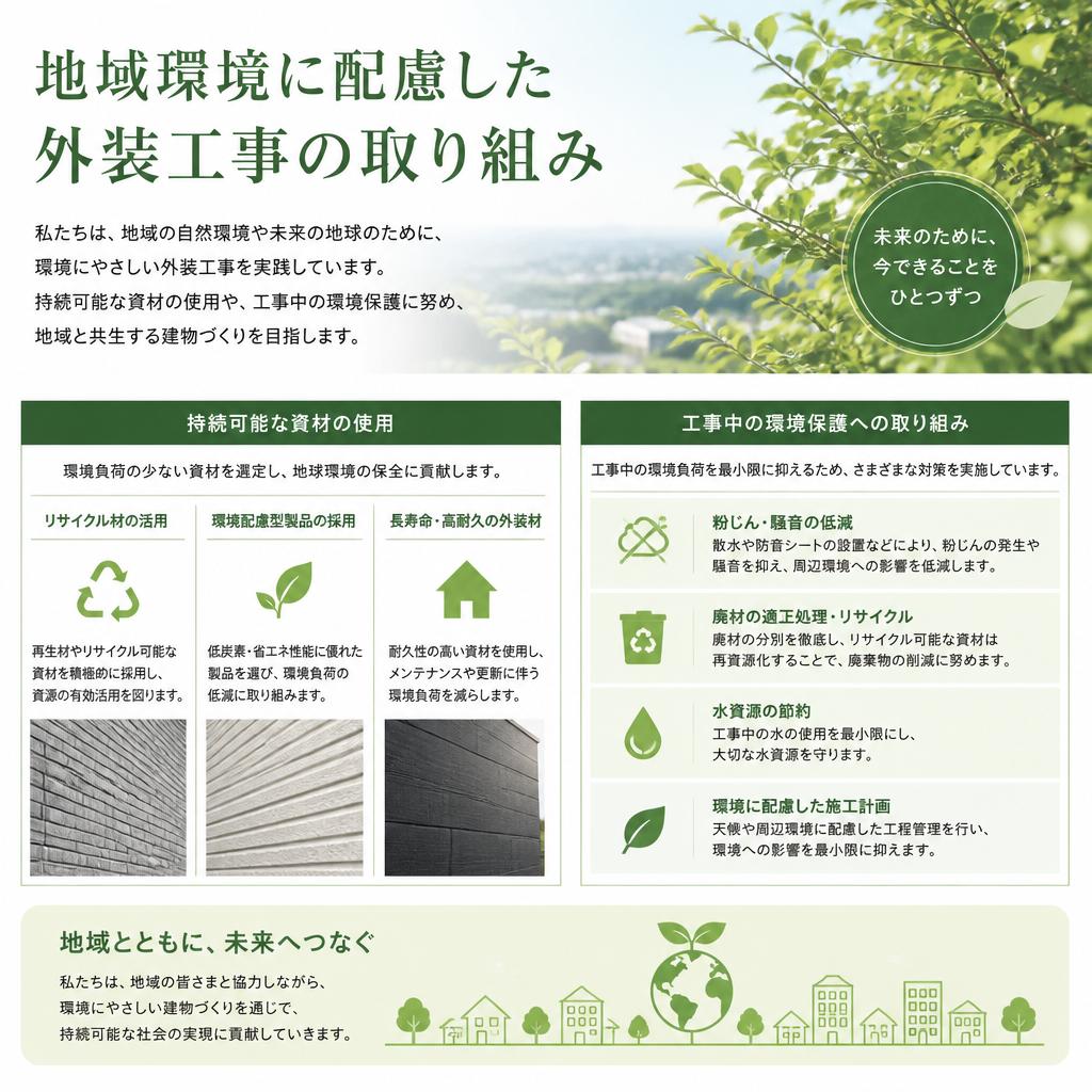 環境に配慮した工事