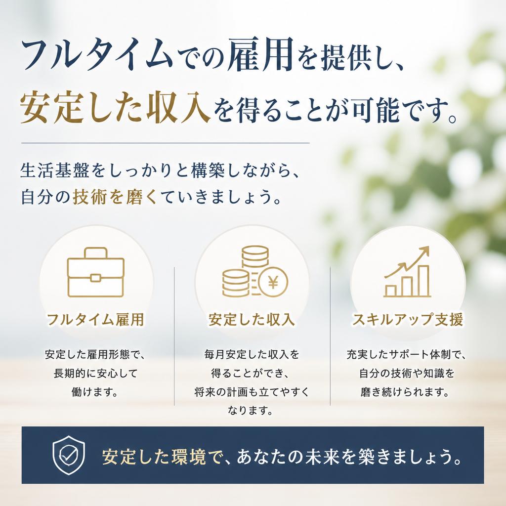 4. 正社員として安定した雇用を実現