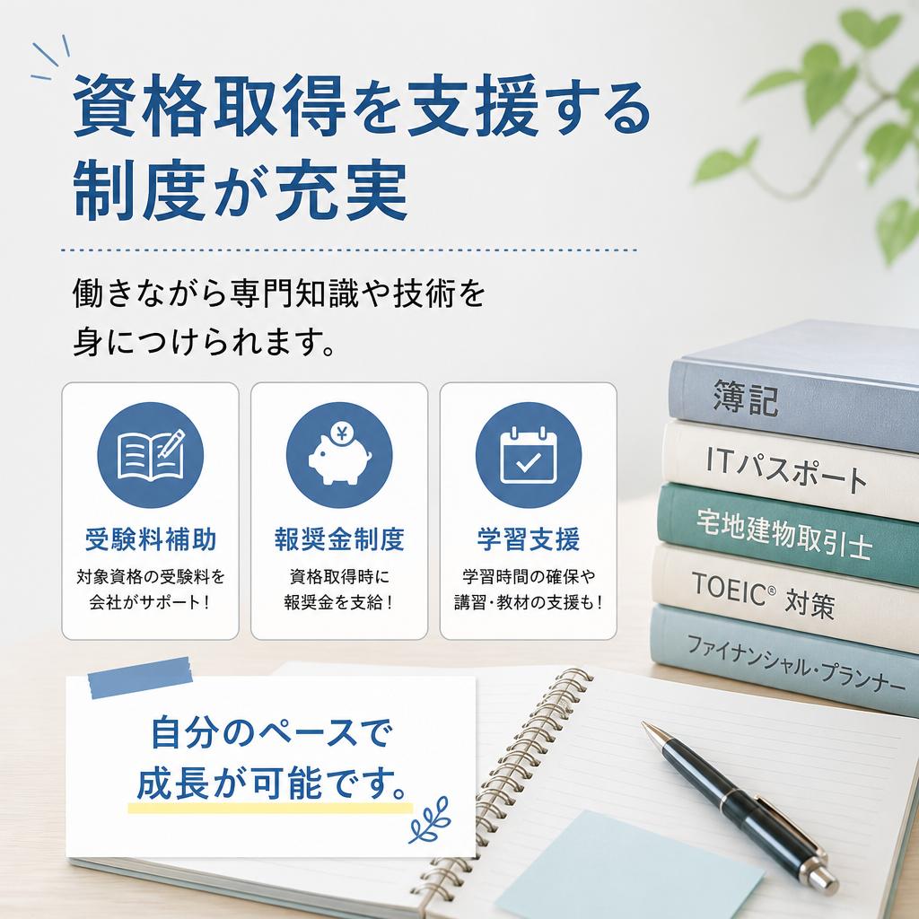 スキルアップの支援