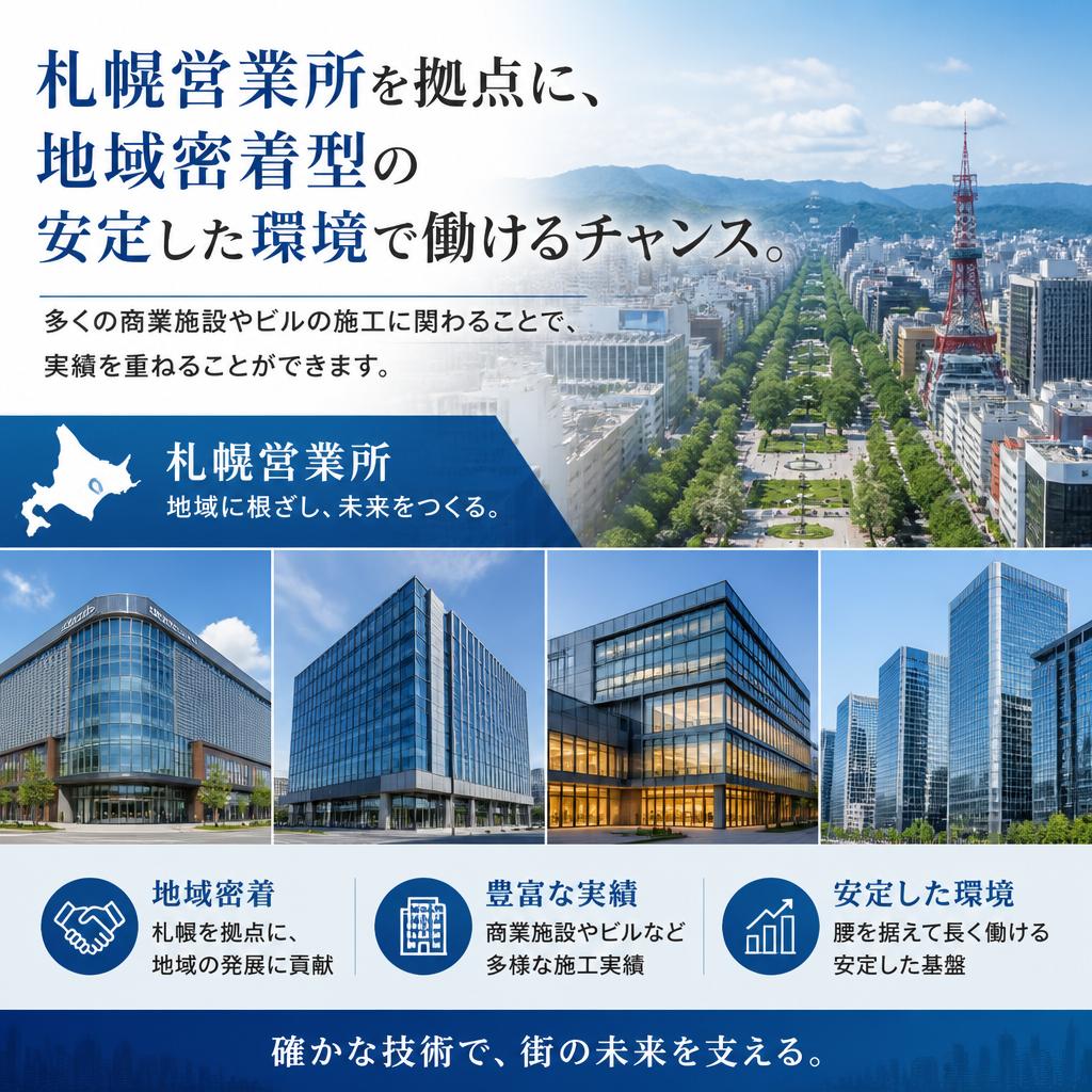 札幌での安定した職場環境