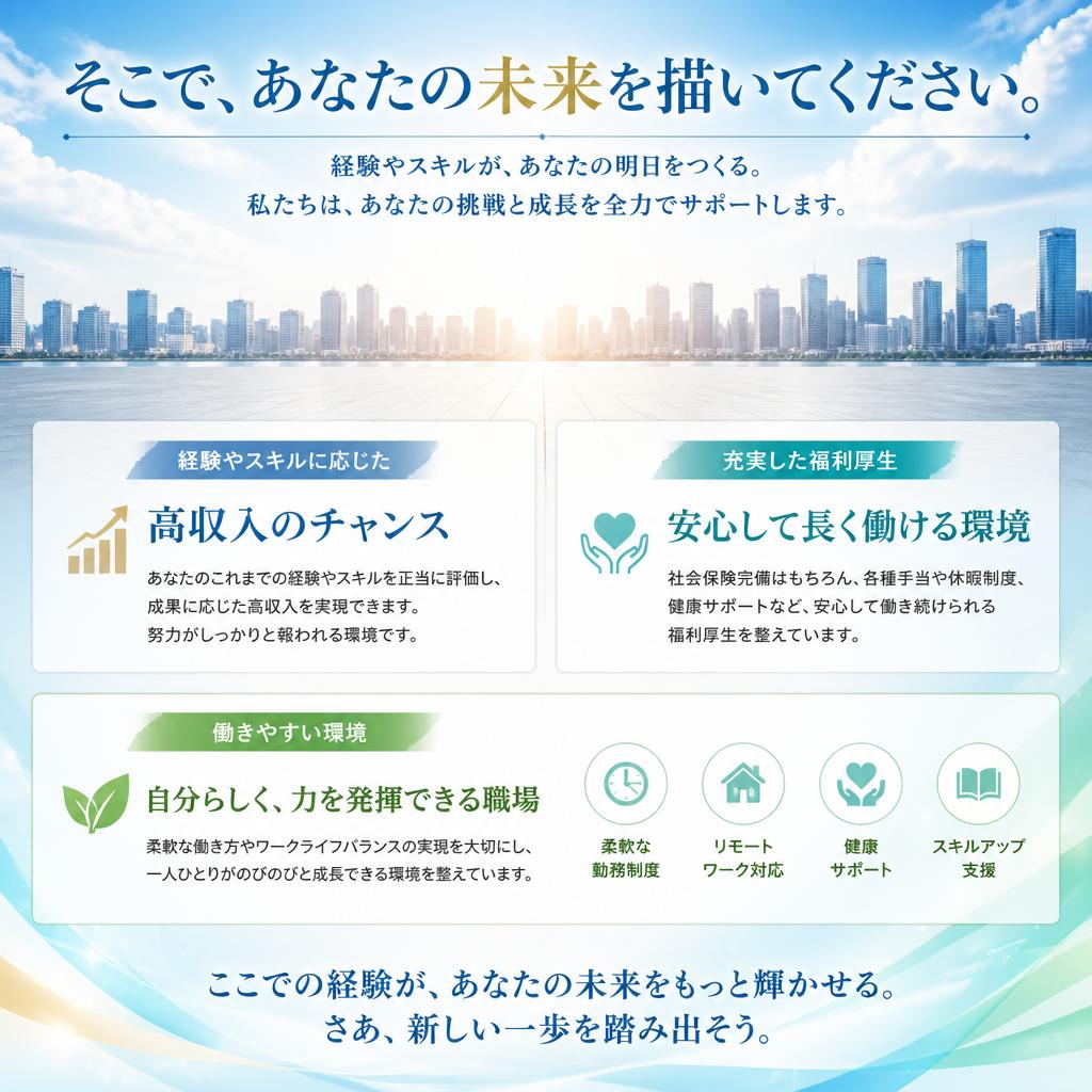 高収入と安定性