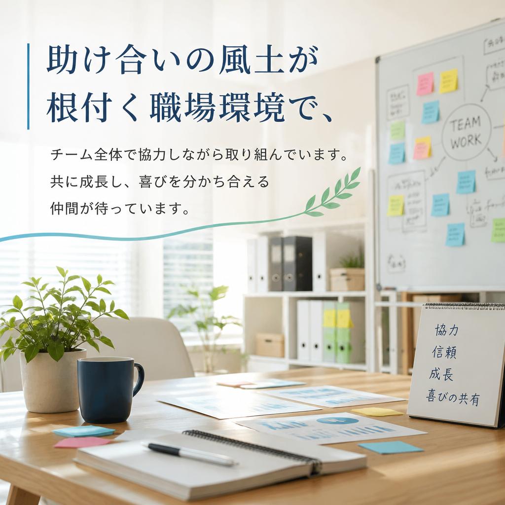 仲間と共に成長する職場