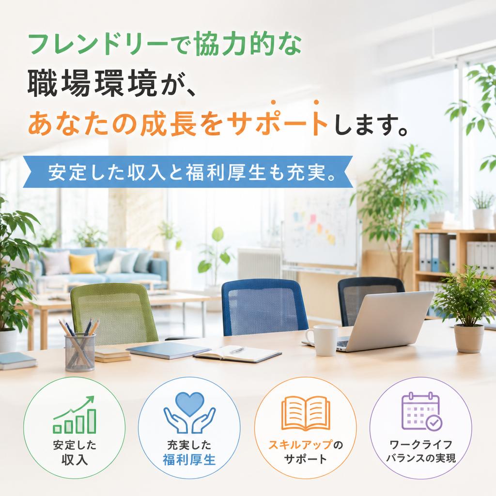 働きやすい環境が整っています