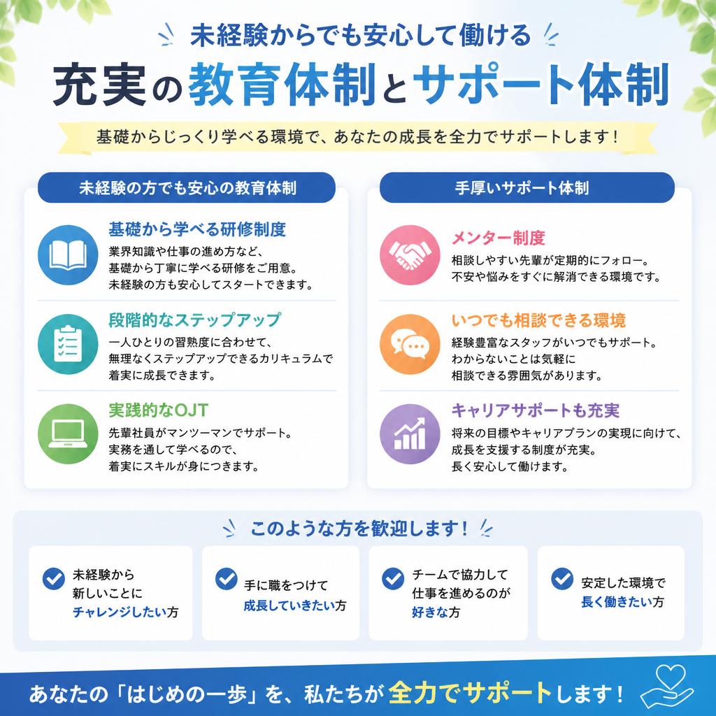 4. 未経験者歓迎の理由