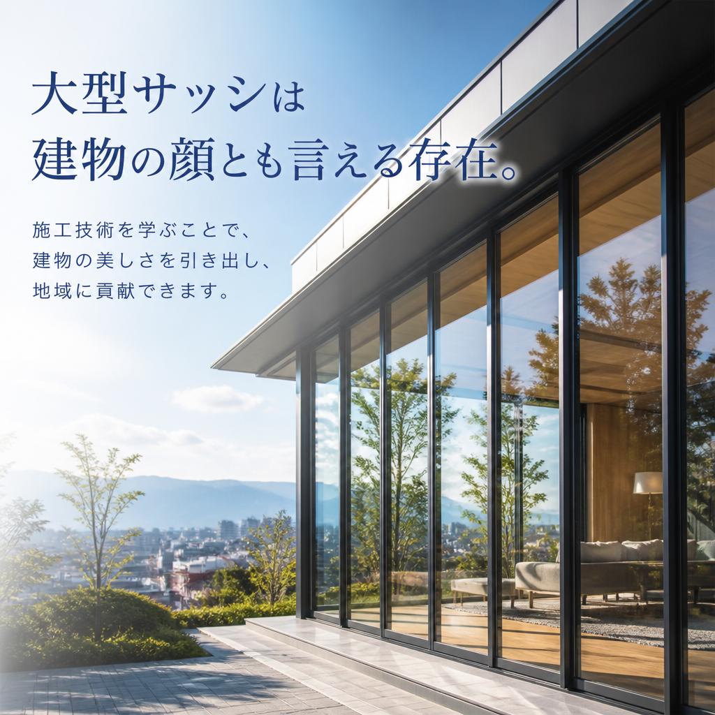 大型サッシ施工の魅力