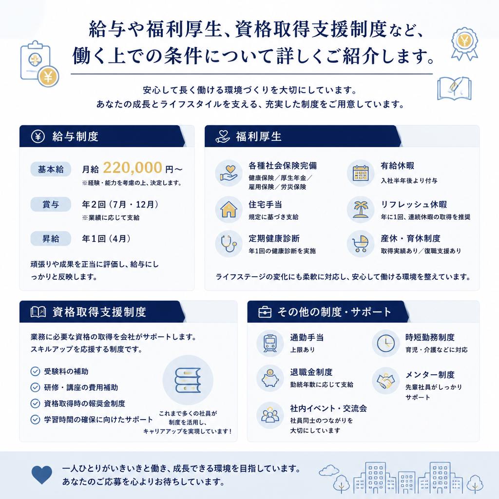 充実の福利厚生