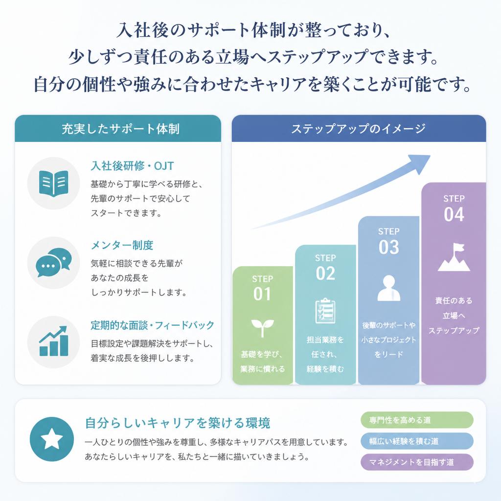 多様なキャリアパスを用意